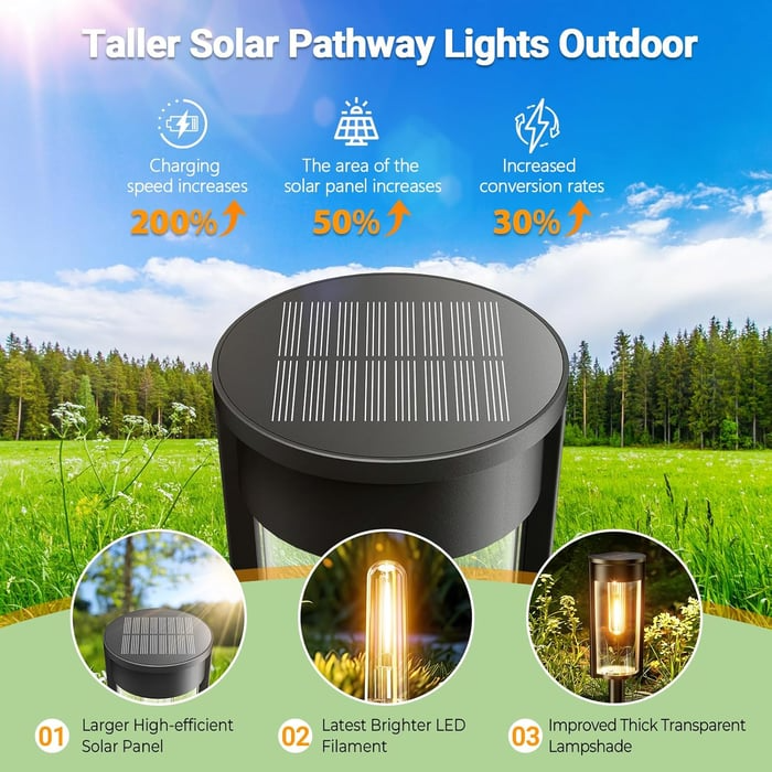 🔥Hot Sale 49% OFF✨ Solar Pathway Lights