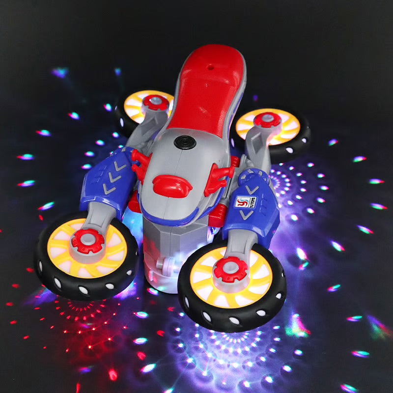 🎁TO DAY 49% OFF🎁 New Electric Light and Music Deformation Motorcycle