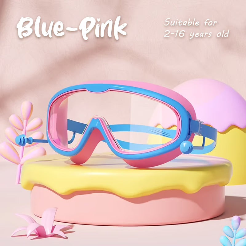 🎉Last Day Promotion 54% OFF🔥 HD children's large frame waterproof and anti-fog swimming goggles