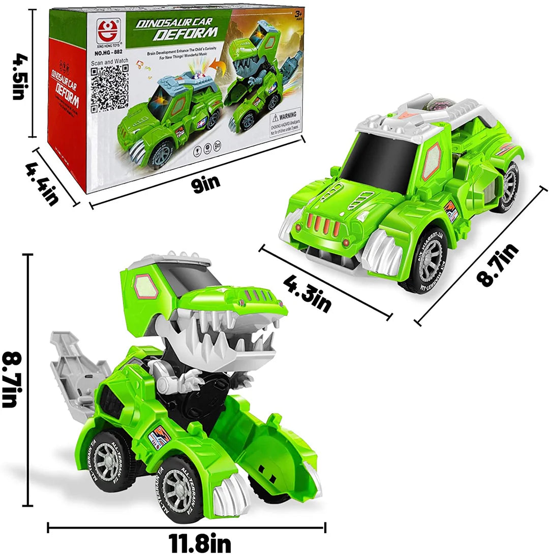 🎁 50% OFF🎁 Transforming Dinosaur LED SUV Car