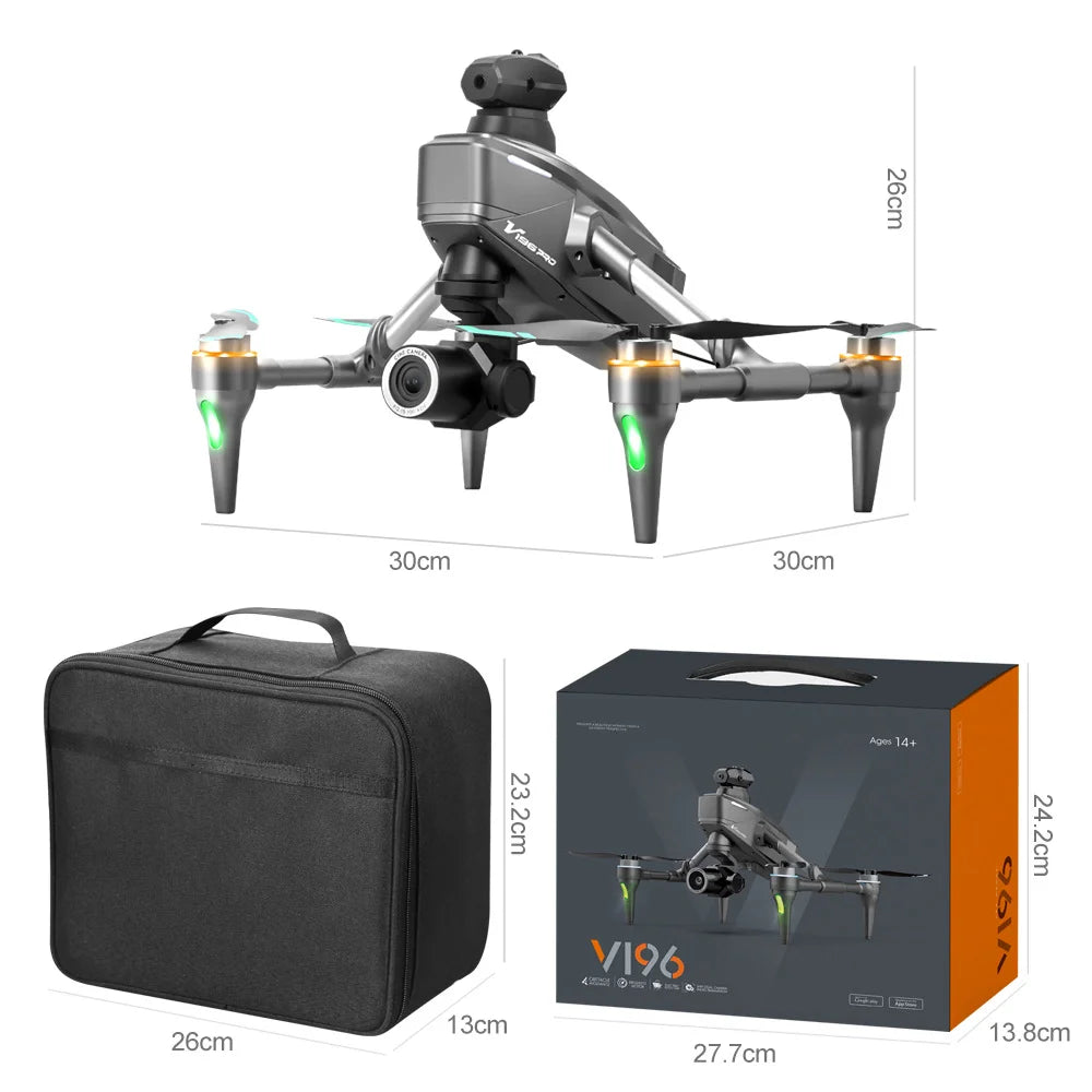 ๐New Year's Special 2025โ๐ Drone 8K Camera for Adults, v196 RC Quadcopter, Auto Return, Follow Me
