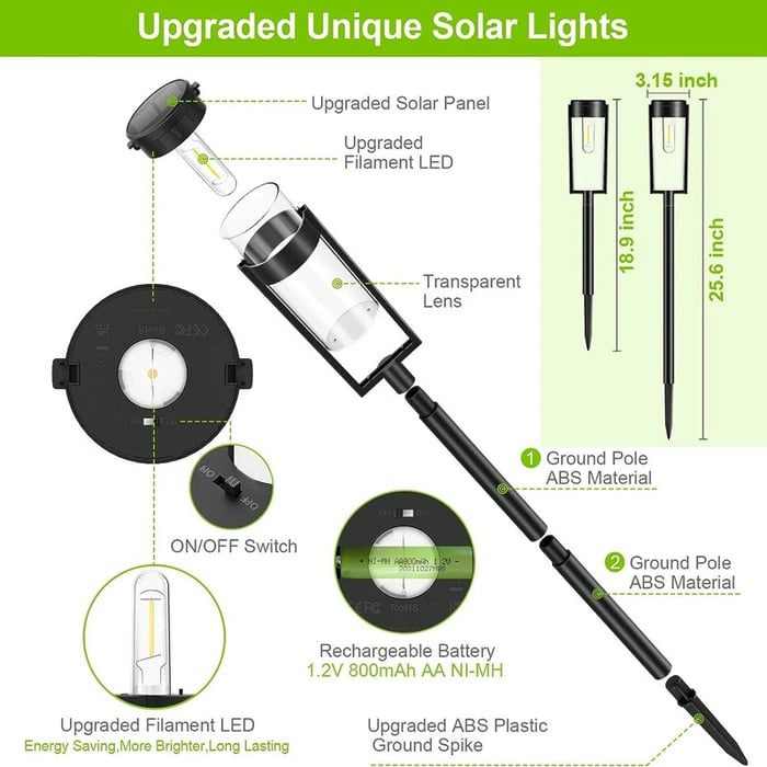 🔥Hot Sale 49% OFF✨ Solar Pathway Lights