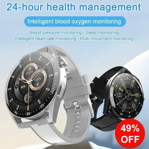 🎁Today 49% OFF🎁🔥Painless Blood Glucose ALL DAY Health Monitoring Smart Bluetooth Watch