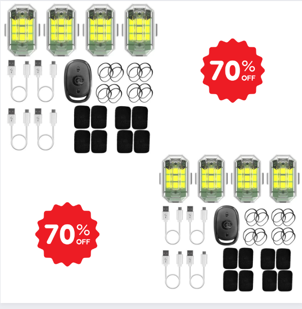 ✨ Last day discount - 50% Off ✨High Brightness Wireless LED Strobe Light