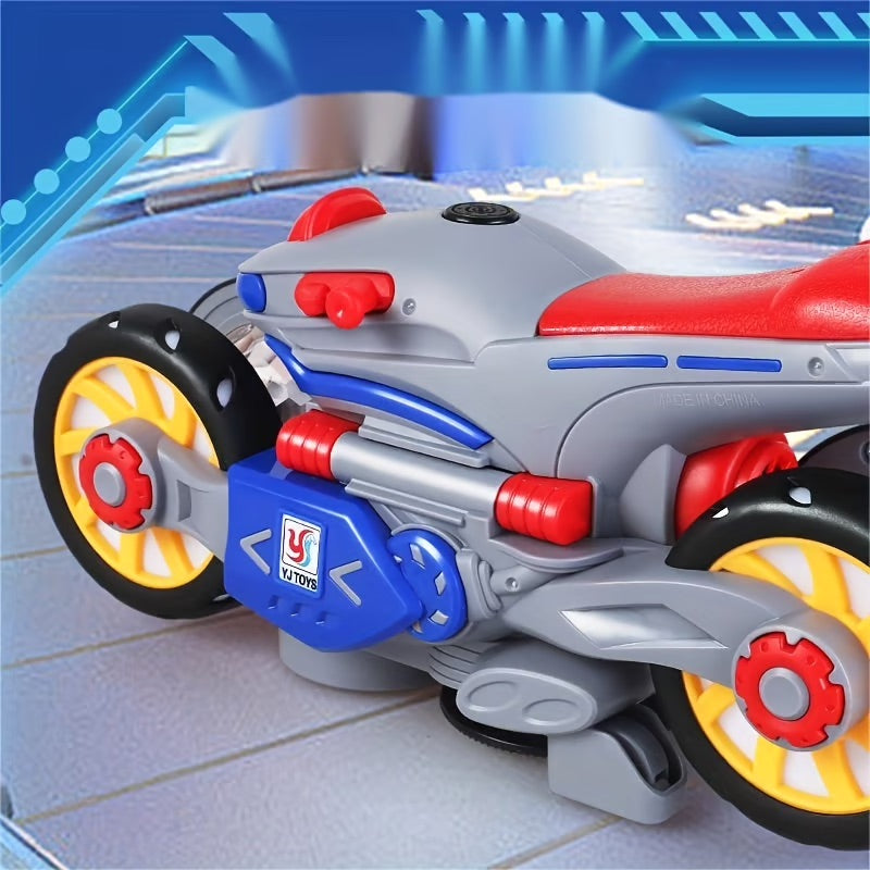 🎁TO DAY 49% OFF🎁 New Electric Light and Music Deformation Motorcycle