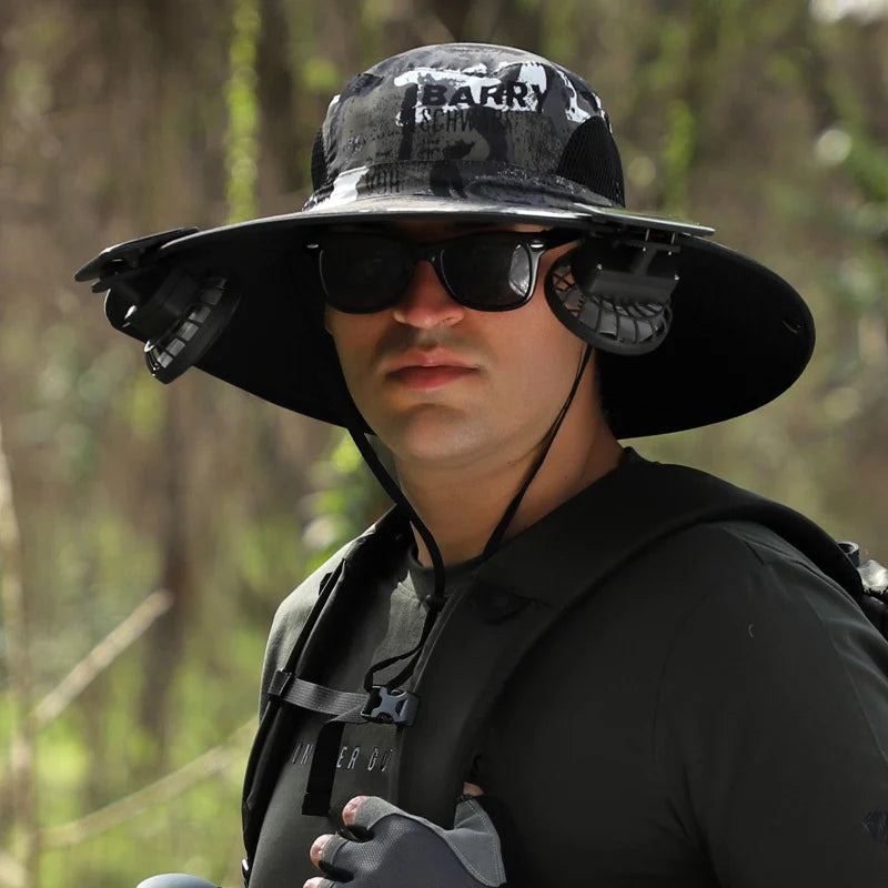 đ„EARLY SUMMER SALE 69% OFF⥠Outdoor Wide Brim Sun Hat With Solar Fan