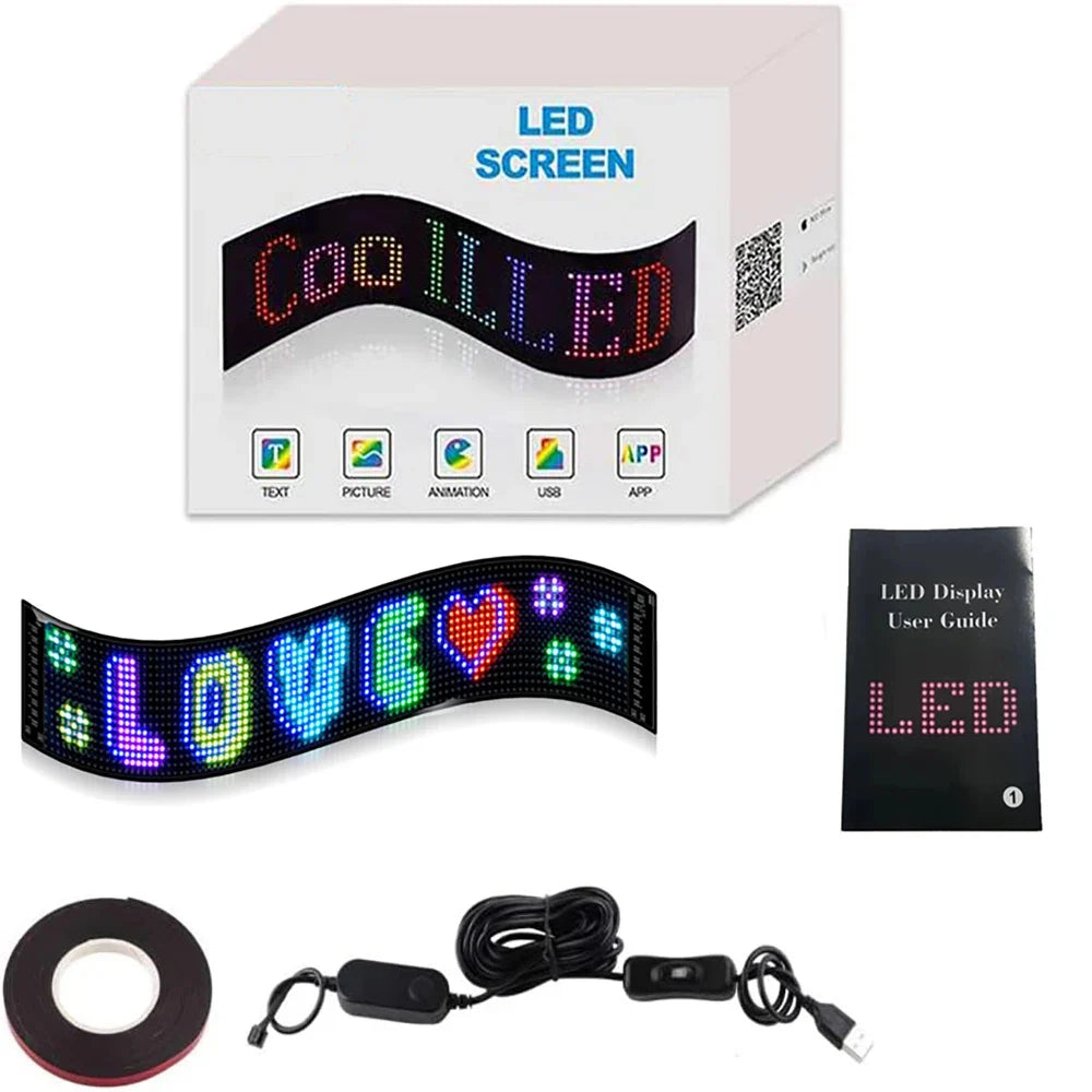 ⚽️EURO 2024 SALE: 50% OFF🔥 Ultra-thin flexible Bluetooth LED Screen