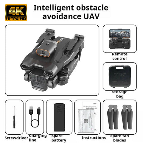 ✨Drone with 4K Camera Suitable for Adults, HS175D Remote Control Quadcopter with Auto Return, Follow Me, Brushless Motor, Circular Flight, Waypoints, Altitude Hold, Headless Mode, ~43 Minutes Long Flight Time!!