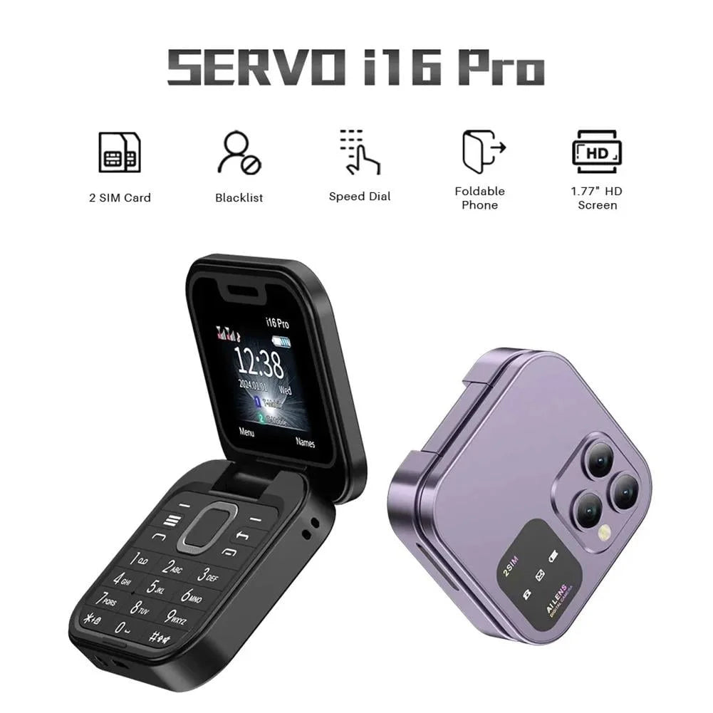 ๐ฅ2025 New Mini Flip Mobile Phone 2 SIM Card Small Display Foldable Cell Phone