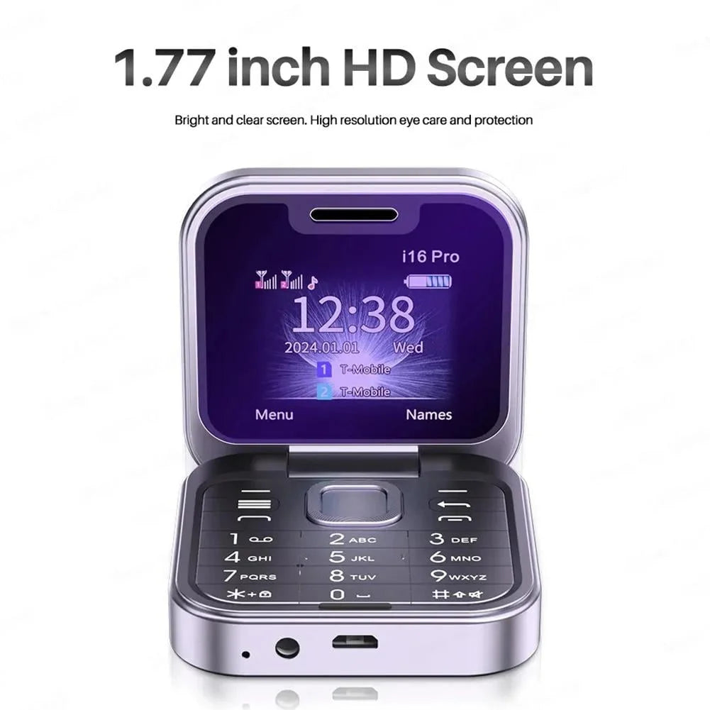 ๐ฅ2025 New Mini Flip Mobile Phone 2 SIM Card Small Display Foldable Cell Phone