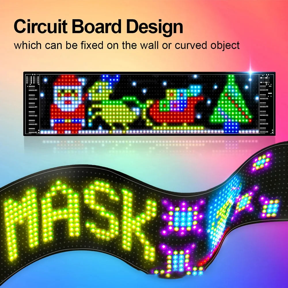 ⚽️EURO 2024 SALE: 50% OFF🔥 Ultra-thin flexible Bluetooth LED Screen