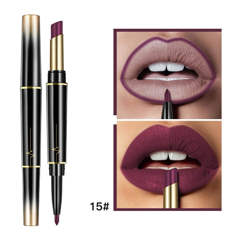 16 Color Long Lasting Lipstick Lipstick + Lip Liner Combo