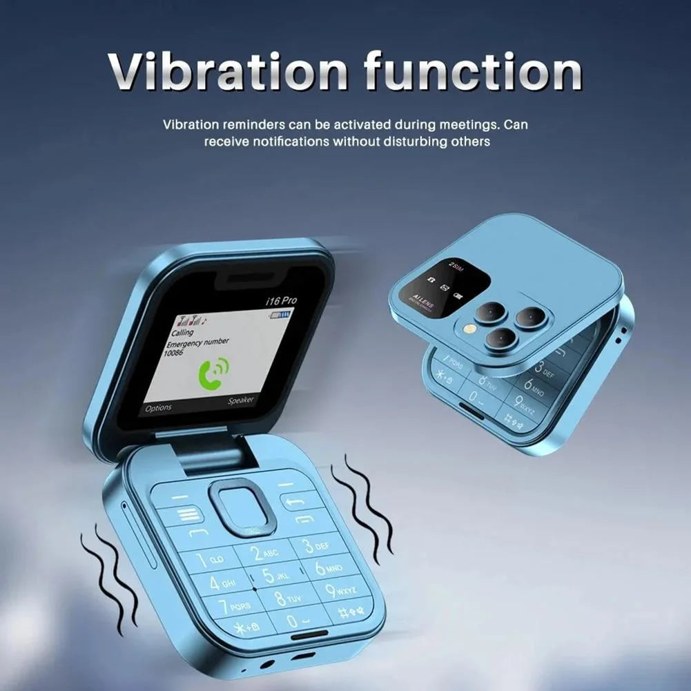 ๐ฅ2025 New Mini Flip Mobile Phone 2 SIM Card Small Display Foldable Cell Phone