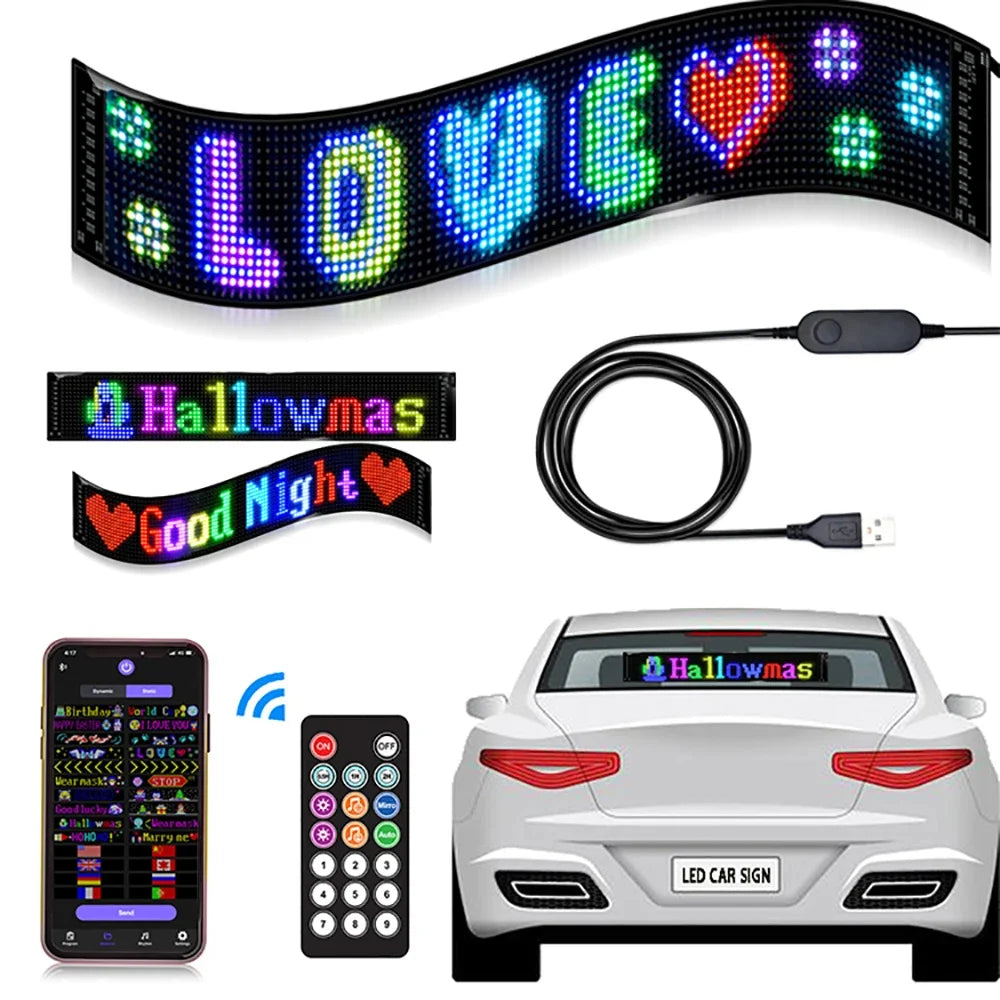 ⚽️EURO 2024 SALE: 50% OFF🔥 Ultra-thin flexible Bluetooth LED Screen