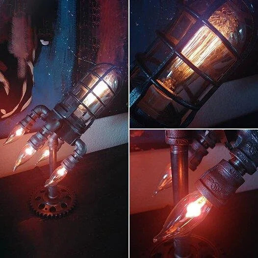 ✨Super Low Offer🚀 Plastic Steampunk Rocket Lamp
