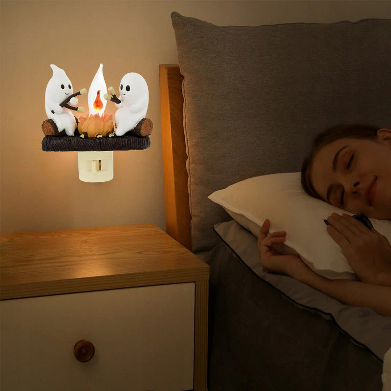 🎃Early Halloween Specials 49% ✨ 2024 Ghost Campfire Flickering Nightlight🔥