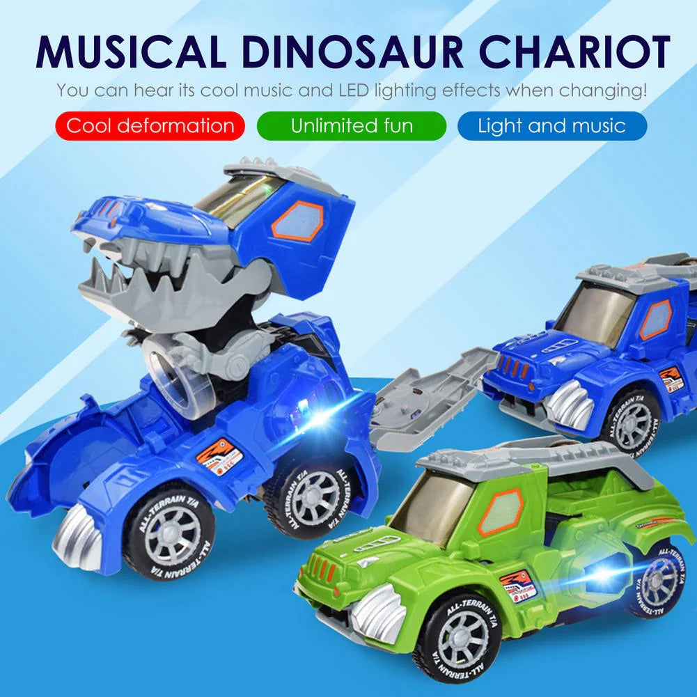 🎁 50% OFF🎁 Transforming Dinosaur LED SUV Car