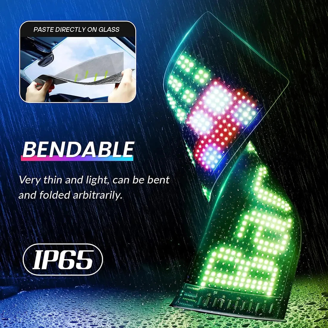 ⚽️EURO 2024 SALE: 50% OFF🔥 Ultra-thin flexible Bluetooth LED Screen