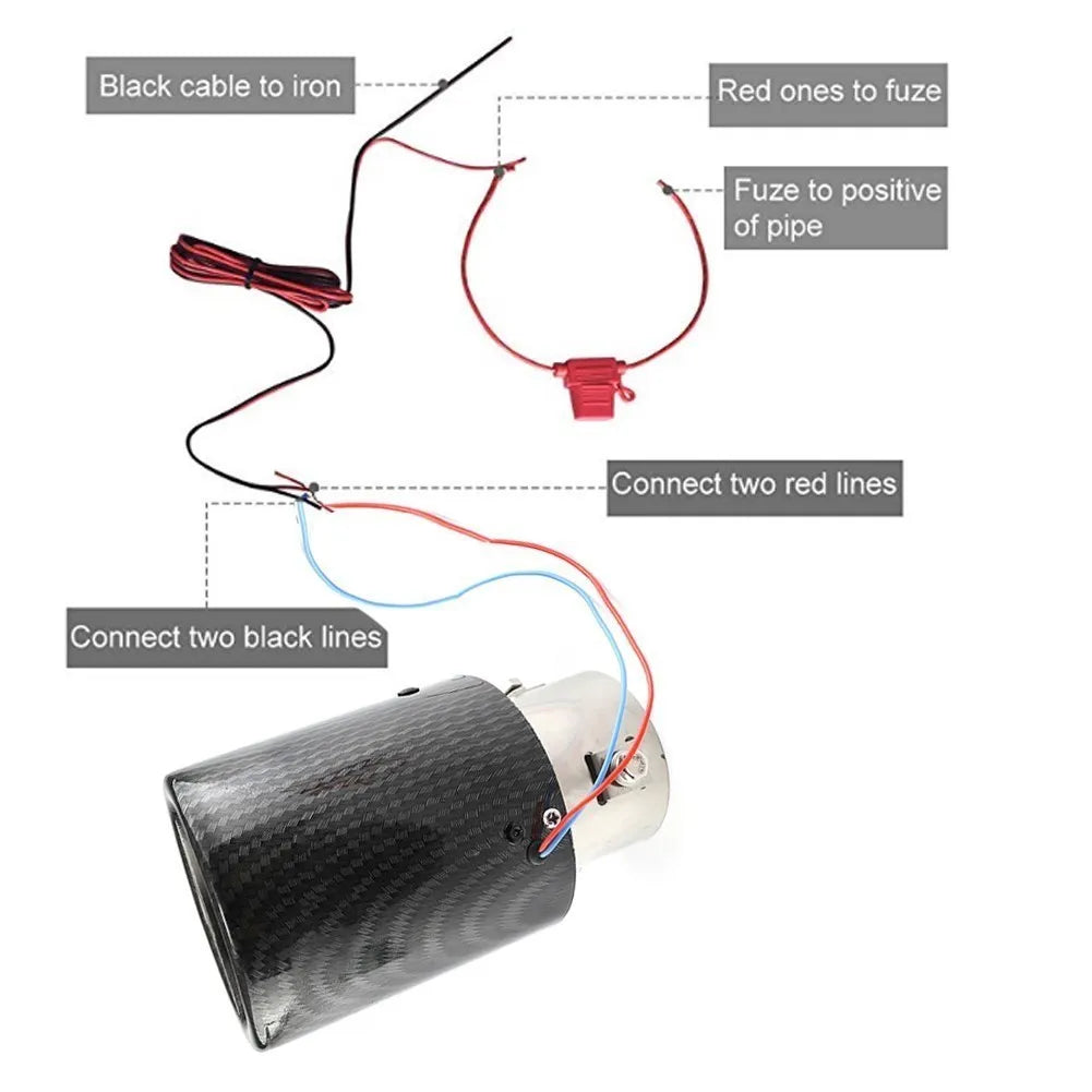 Cool LED Car Exhaust