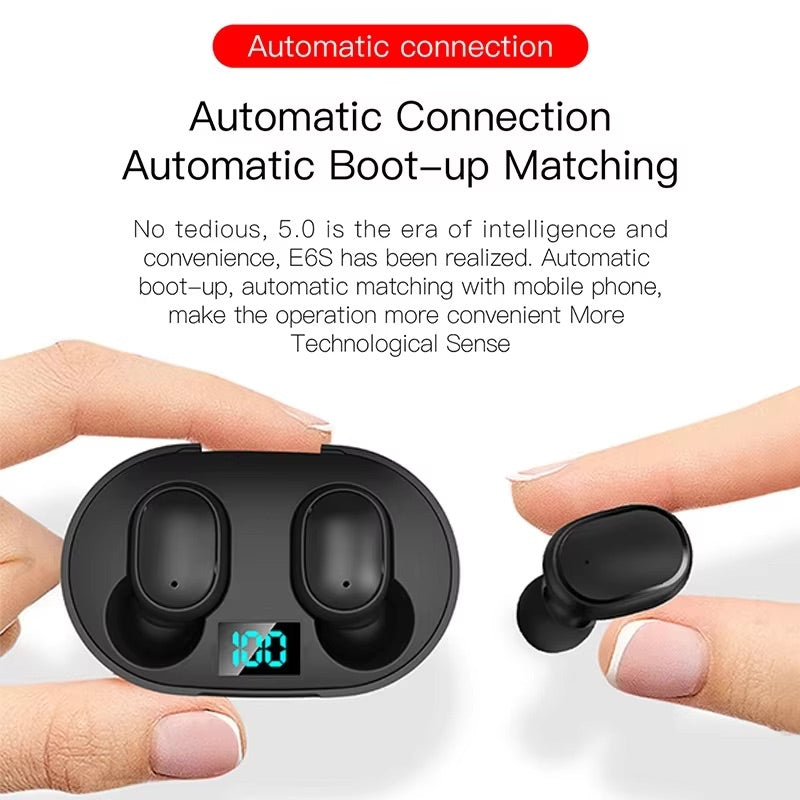 E6S TWS Wireless Headphones Bluetooth Earphone