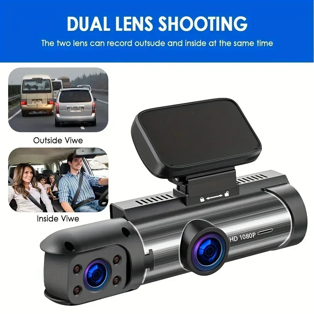 1080P Car DVR Dash Cam Camera Video Recorder Dual Lens 150 Wide-Angle