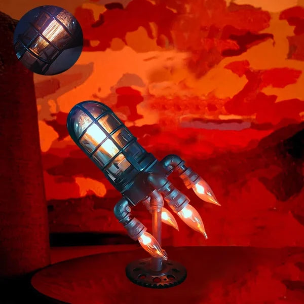 ✨Super Low Offer🚀 Plastic Steampunk Rocket Lamp