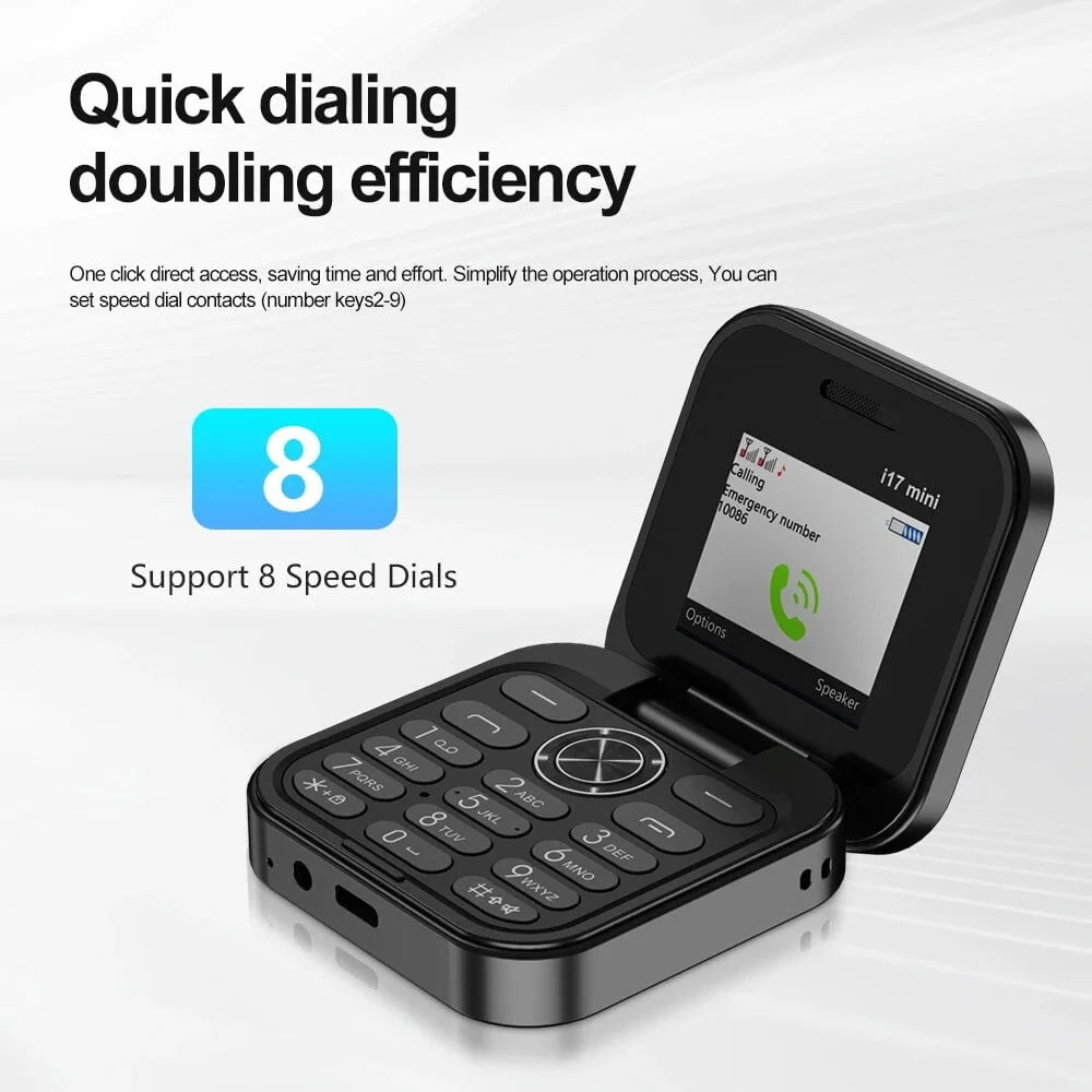 ๐ฅ2025 New Mini Flip Mobile Phone 2 SIM Card Small Display Foldable Cell Phone