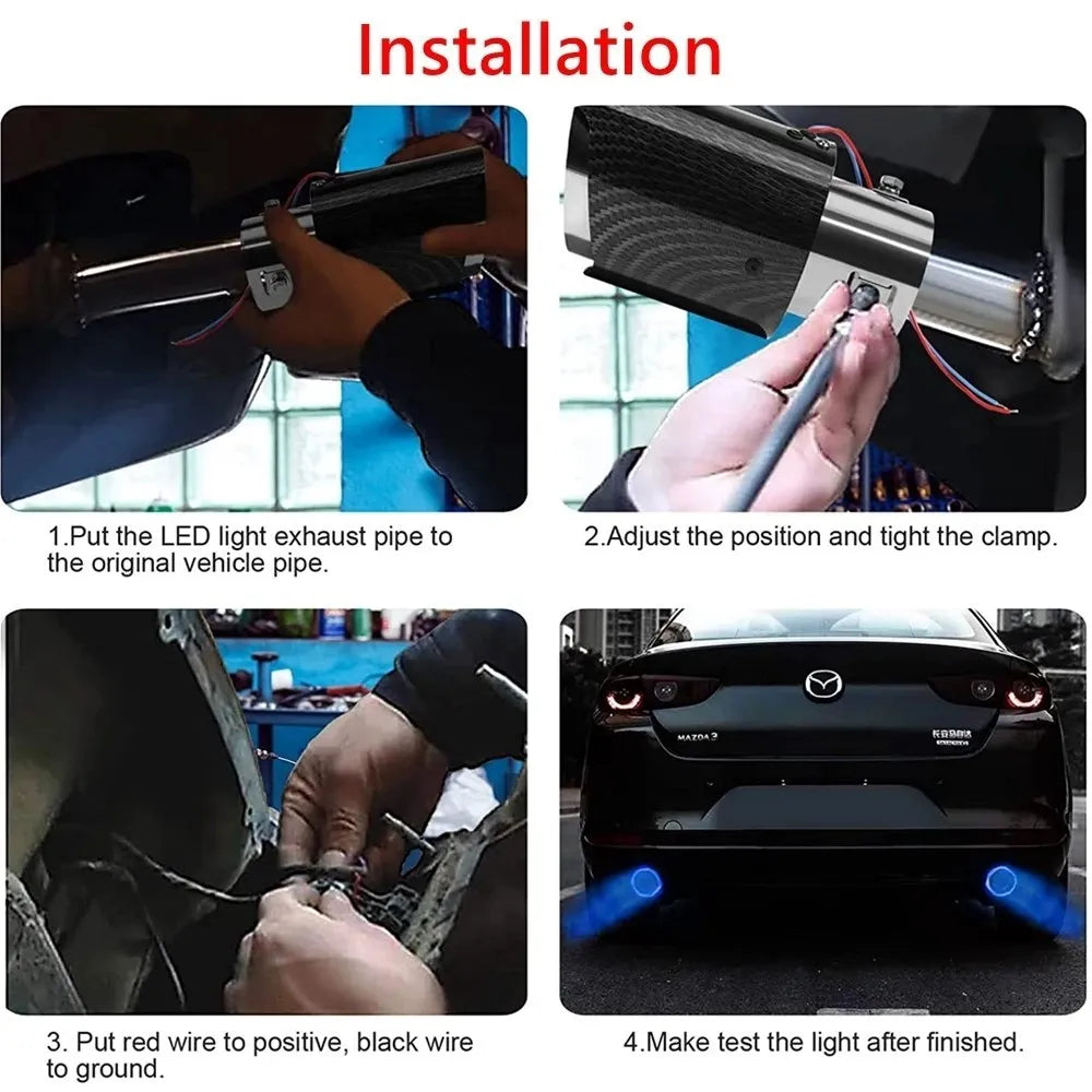 Cool LED Car Exhaust
