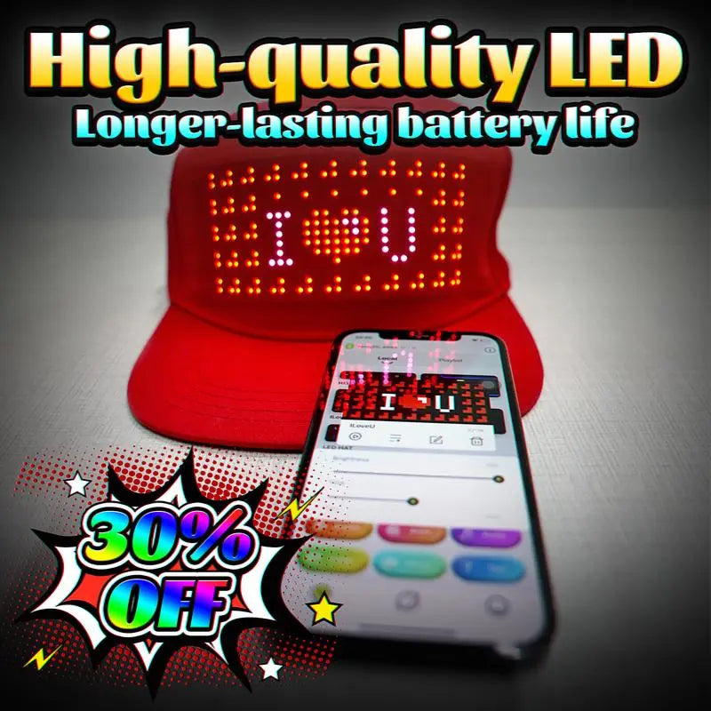 🔥Last Day 49% OFF🎁 Personalized LED Display Cap