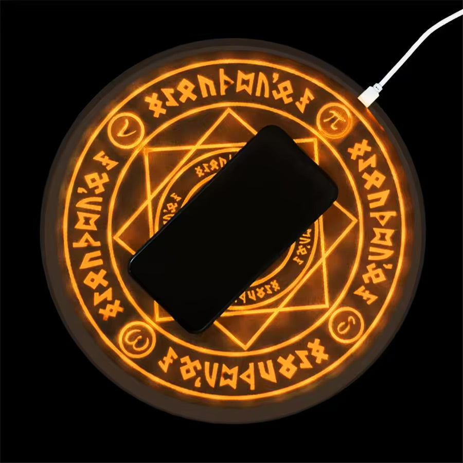 Creative Pattern Magic Array Wireless Charging Pad With Sound Effect