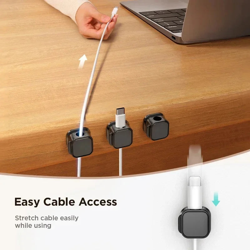 🔥BUY MORE SAVE MORE🔥 - Magnetic Cord Organizer, Easy Secure Adhesive Cable Management