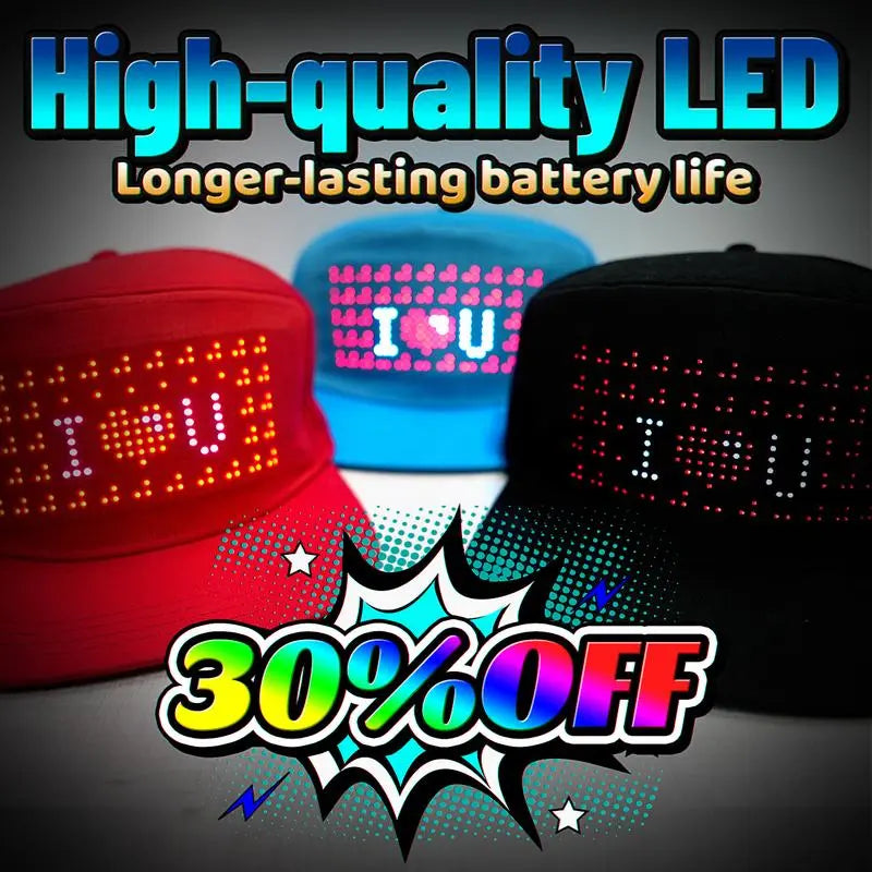 🔥Last Day 49% OFF🎁 Personalized LED Display Cap