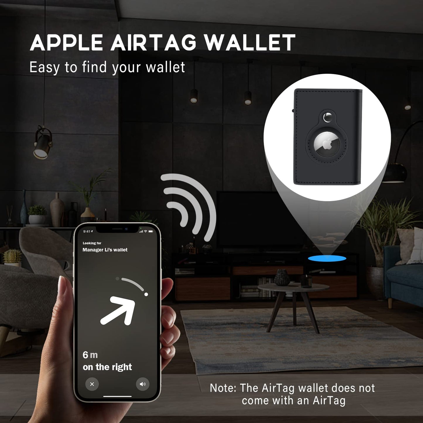 ✨TO DAY 49% OFF✨AirTag Wallet for Men - with Pop Up Aluminum Case Money Clip Slim Leather Slots Credit Card Holder RFID Blocking Bifold Minimalist Wallet