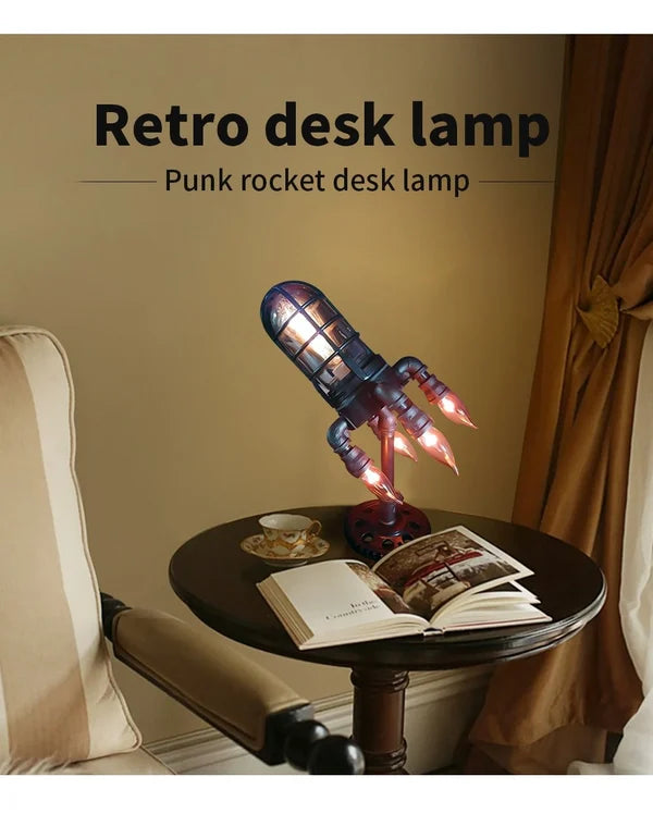 ✨Super Low Offer🚀 Plastic Steampunk Rocket Lamp
