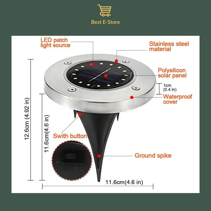 đ„New Waterproof Solar Powered Garden Lights