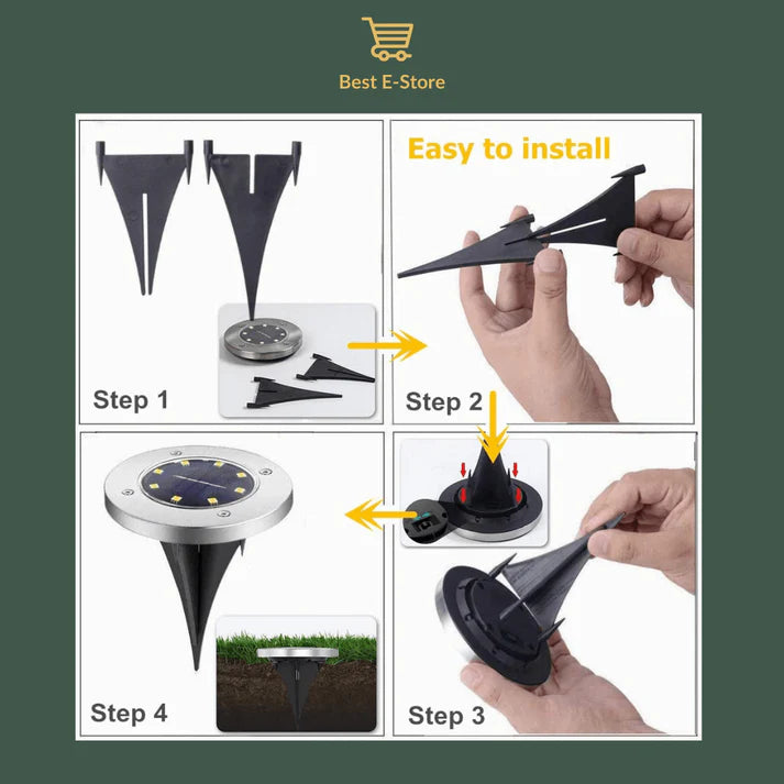 đ„New Waterproof Solar Powered Garden Lights
