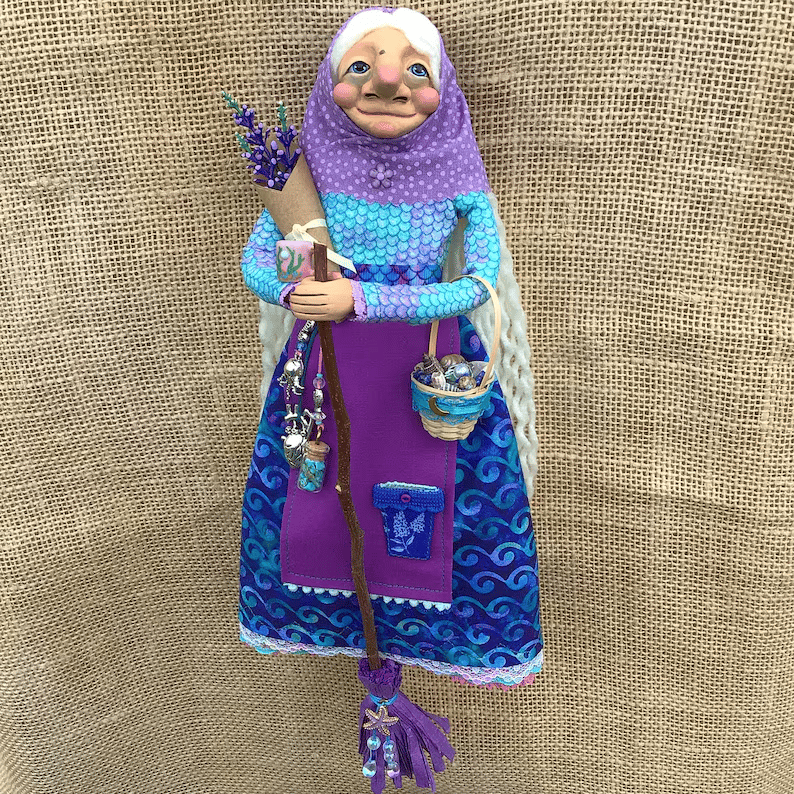 đ„Last 4 hours Sale: Save 49%- Handmade Kitchen Witch Doll