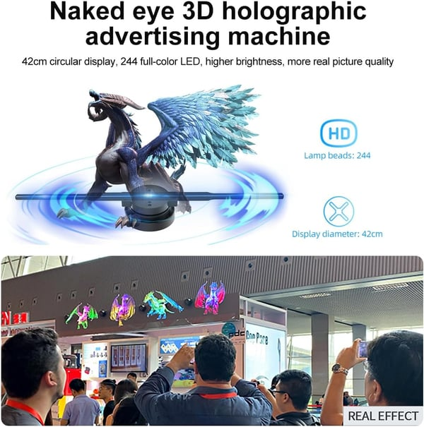 🎅Christmas Sale 50% OFF🎄💥 3D Hologram LED Fan Projector🎅