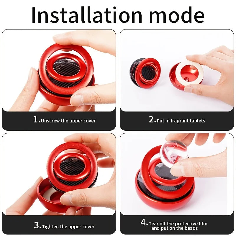 ⛅️ Solar-Powered Rotating Car Freshener