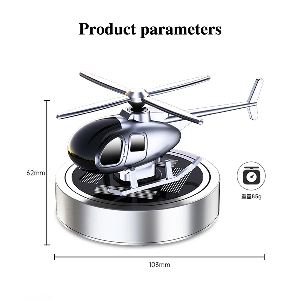 ๐ Solar Car Air Freshener Helicopter Perfume Diffuser ๐ฅ