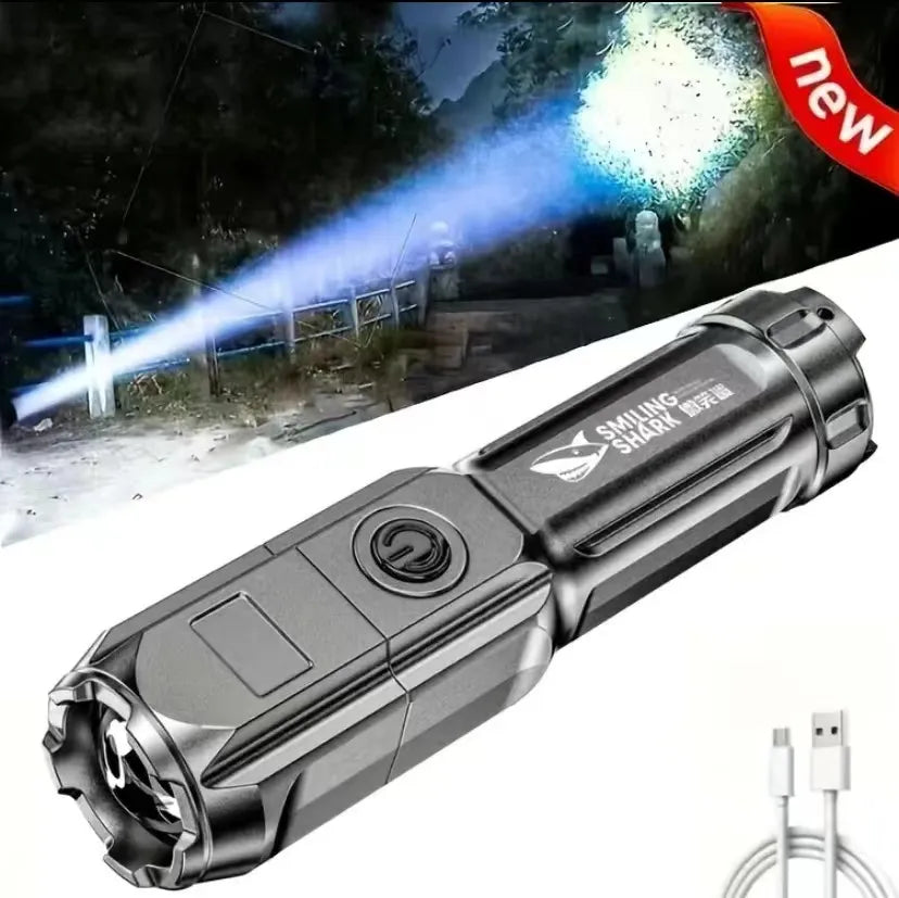 Powerful 100000 Lumens USB Rechargeable Waterproof LED Flashlight