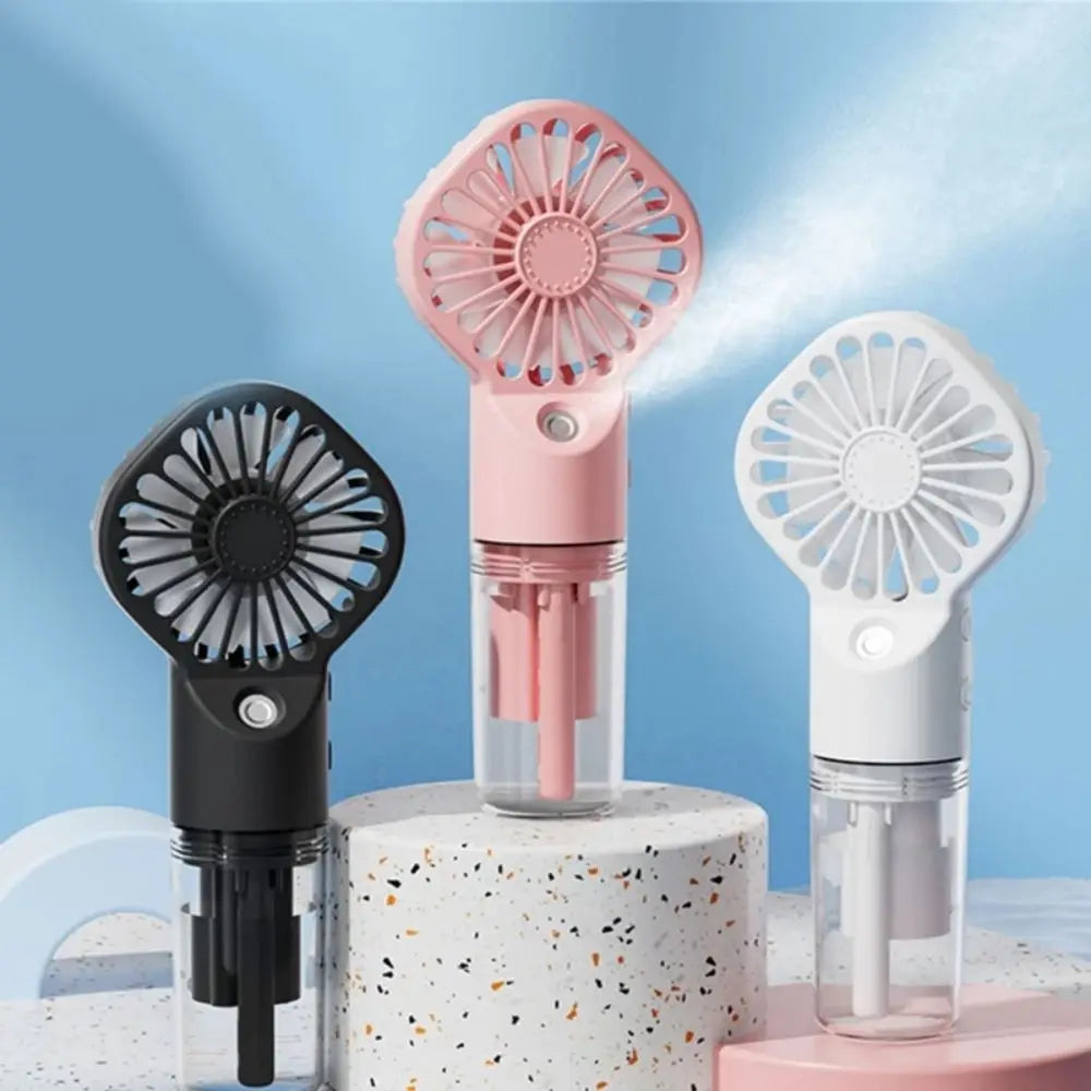 Portable Handheld Spray Fan: Mini Cooling Mist Fan for Outdoor and Dorm Use