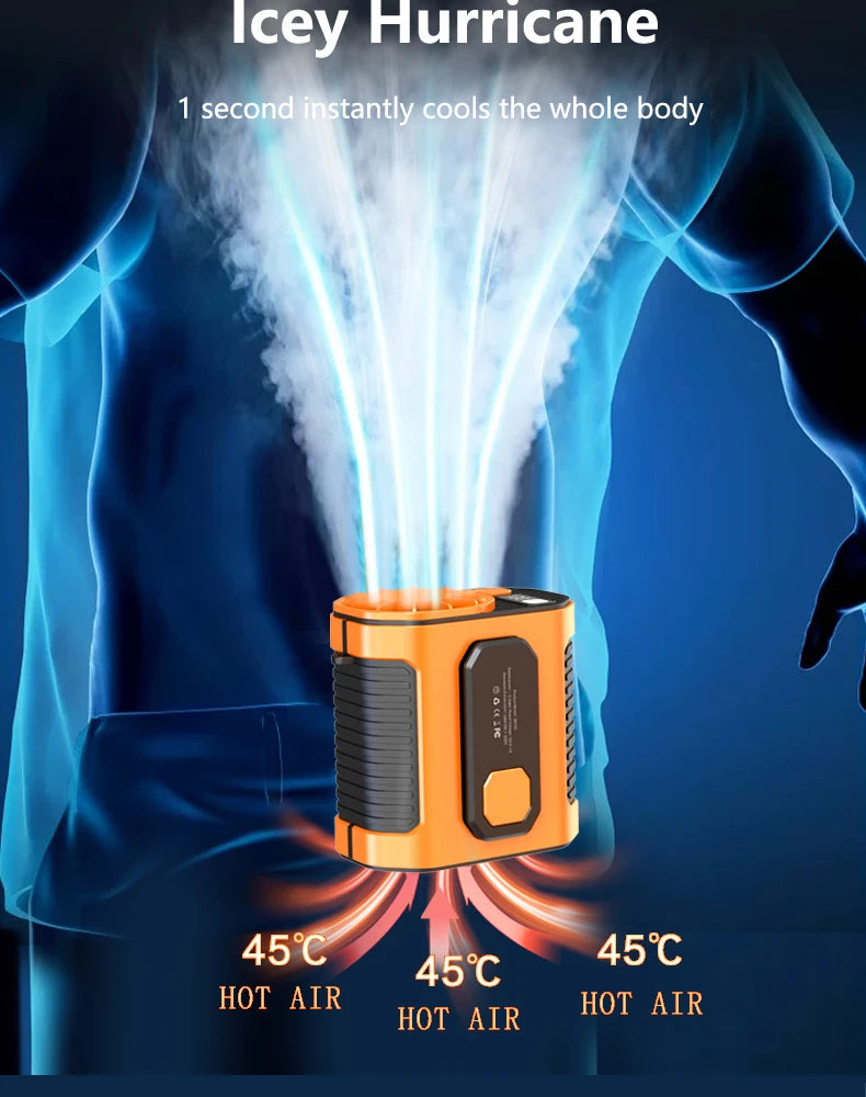 Portable Waist-Mounted Fan for Outdoor and Welding Work