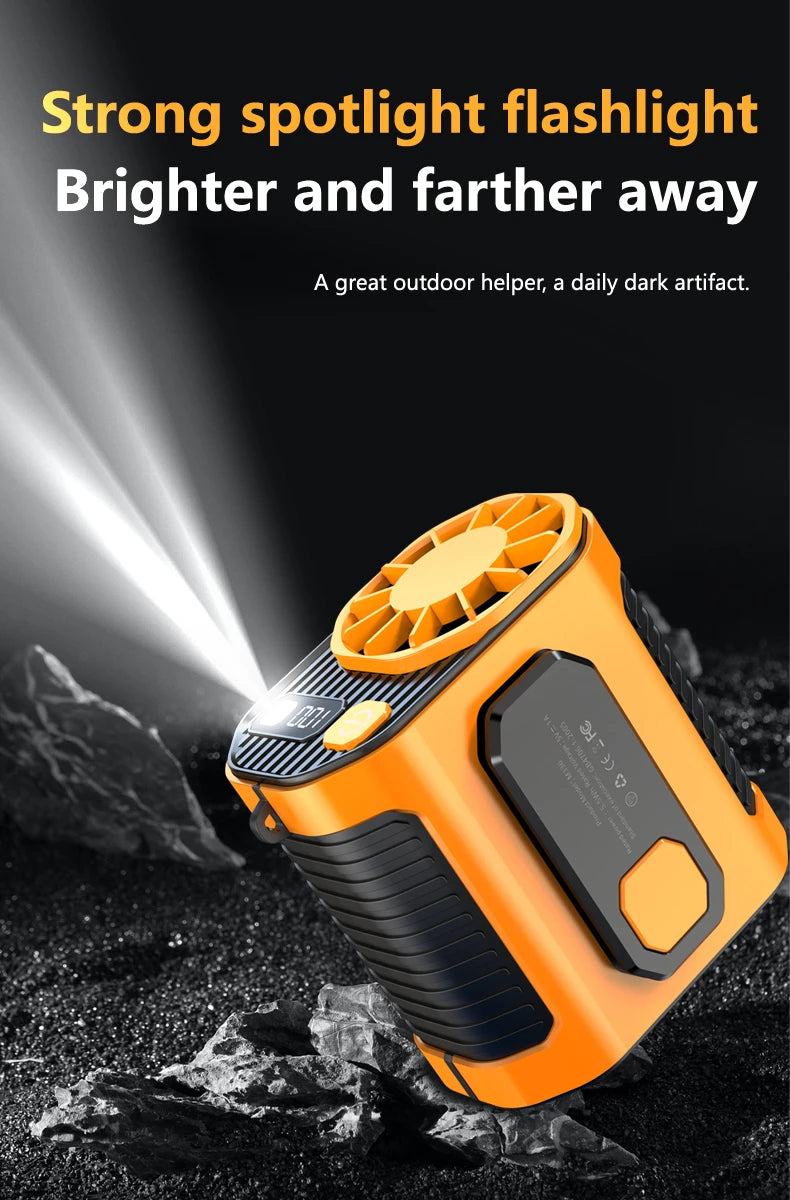 Portable Waist-Mounted Fan for Outdoor and Welding Work