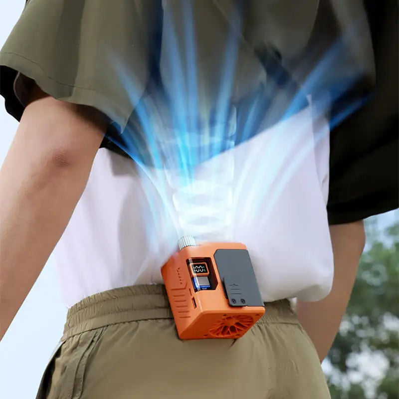 Portable Waist Fan with Power Bank