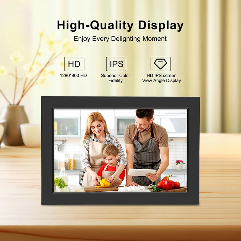 WiFi Digital Photo Frame, Touch Screen, Smart Digital Gift