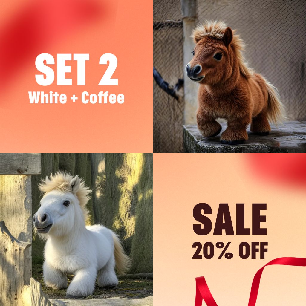 🎁Last Day Promotion 49% OFF 🐎Super realistic plush Pony🐎