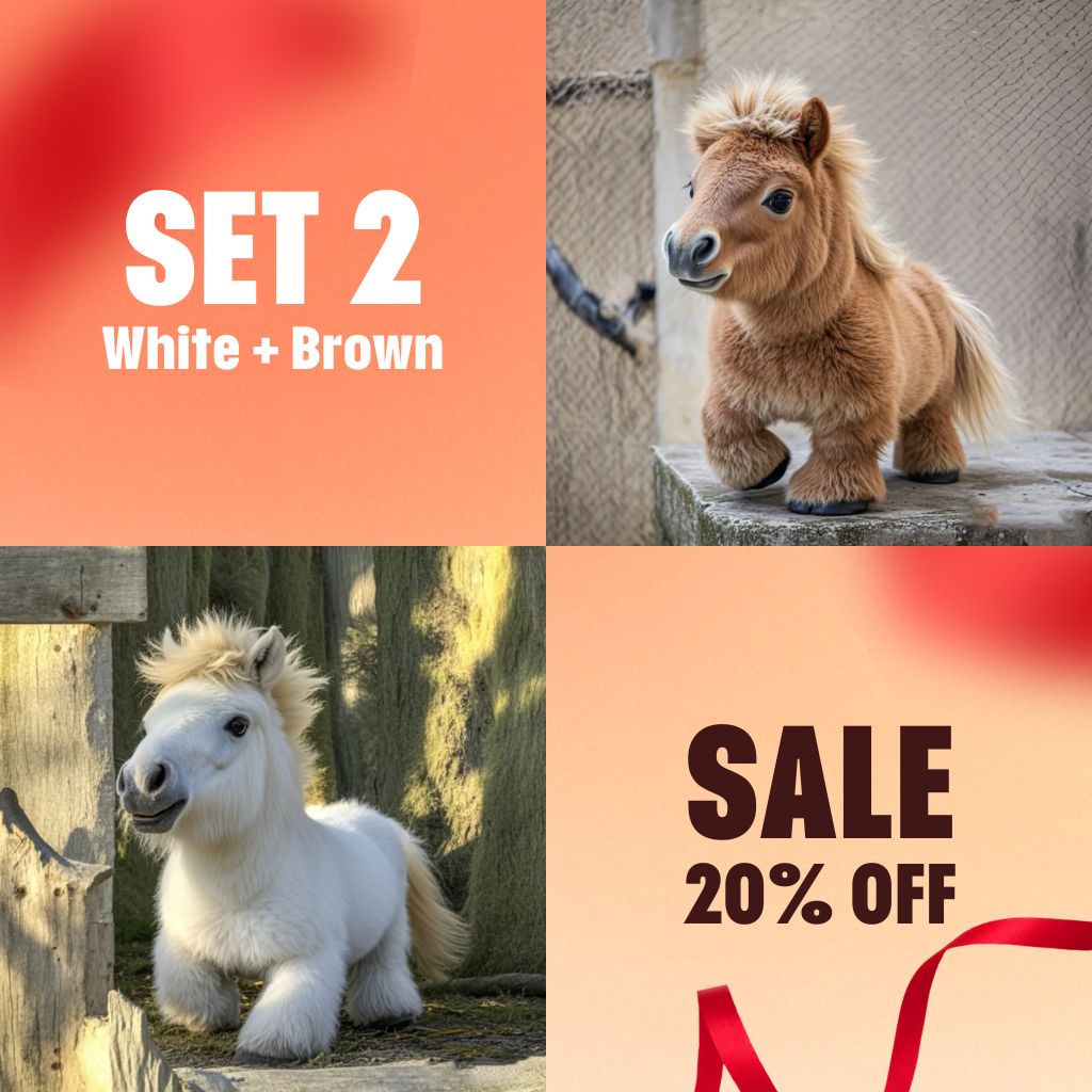 🎁Last Day Promotion 49% OFF 🐎Super realistic plush Pony🐎