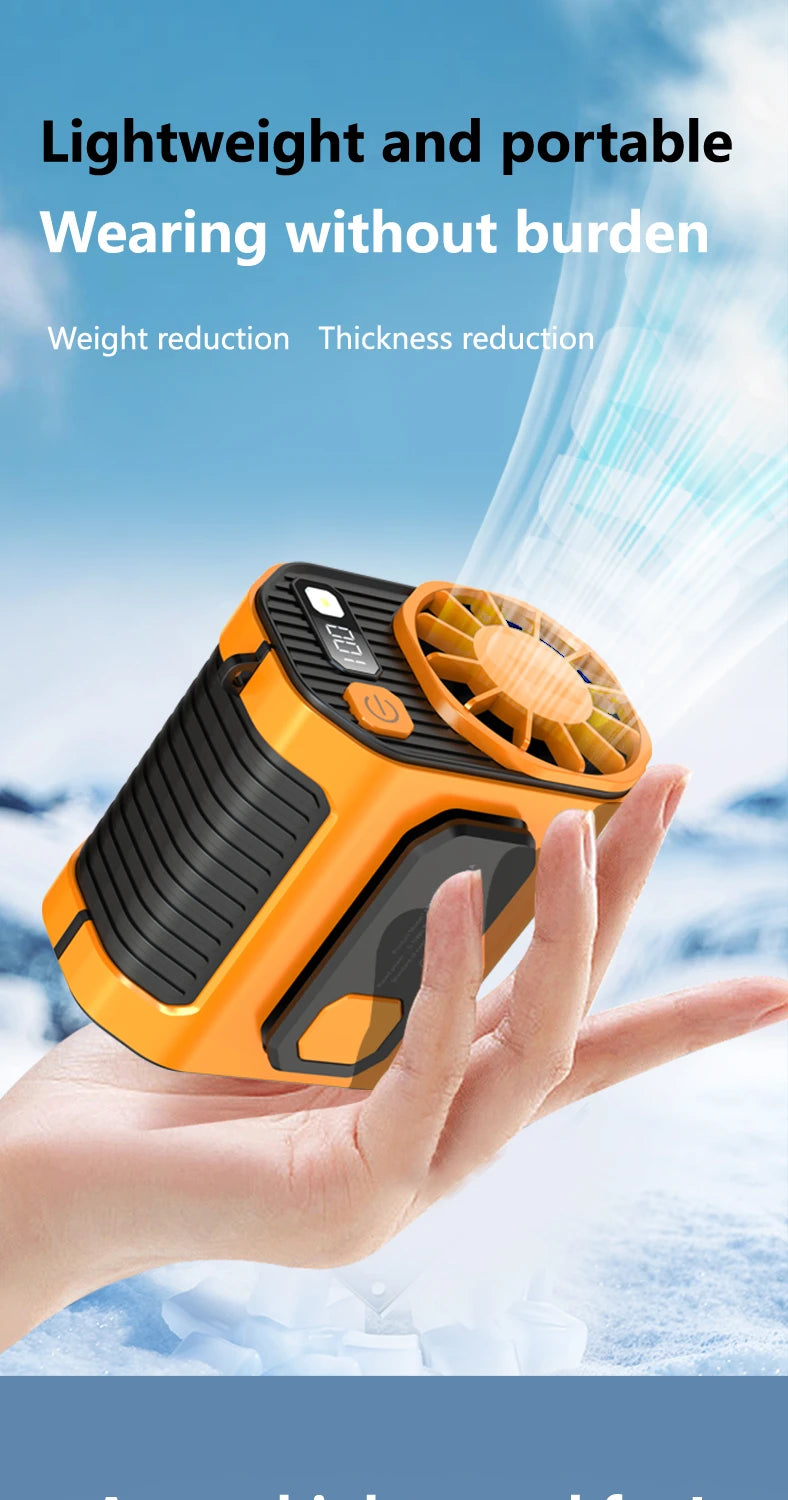 Portable Waist-Mounted Fan for Outdoor and Welding Work