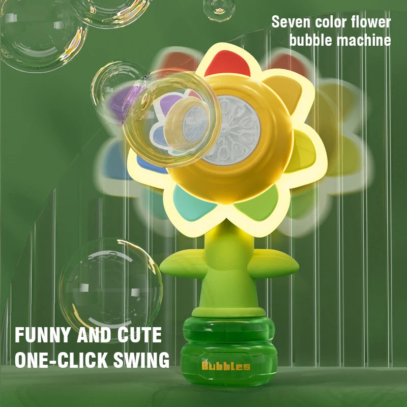 Dancing Sunflower Automatic Bubble Machine for Kids